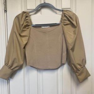 Tan Crop Top